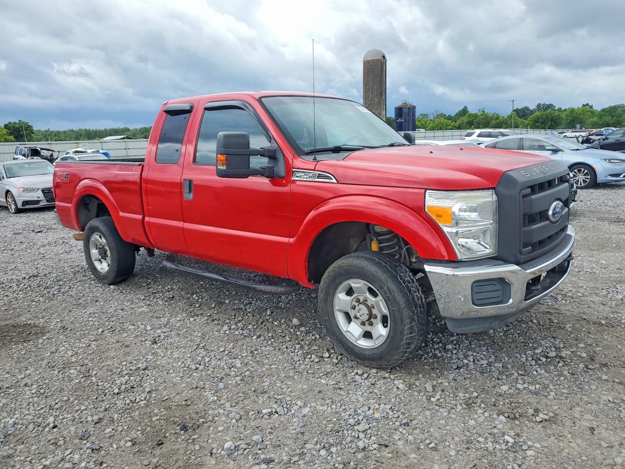 2012 Ford F250 Super Duty Red vin: 1FT7X2B6XCED13264