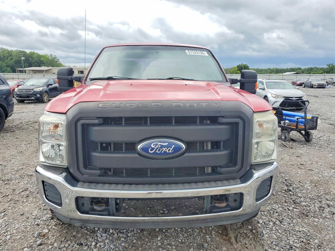 2012 Ford F250 Super Duty Red vin: 1FT7X2B6XCED13264