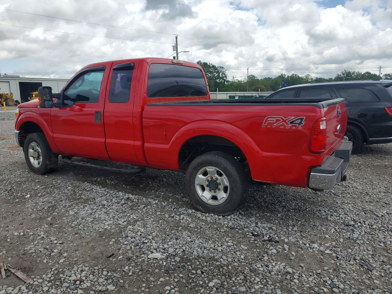 2012 Ford F250 Super Duty Red vin: 1FT7X2B6XCED13264