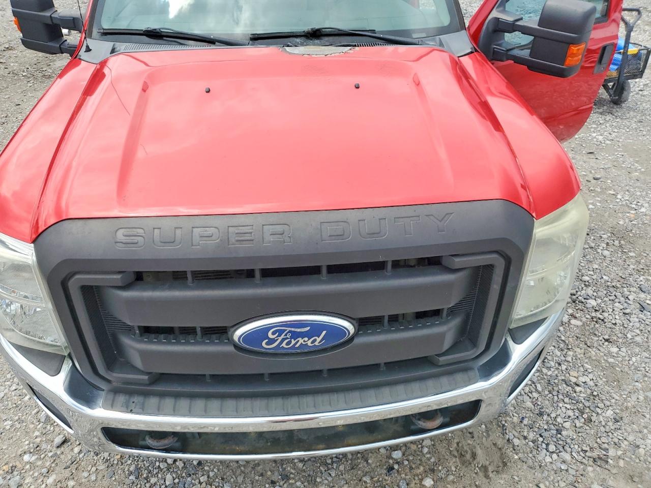 2012 Ford F250 Super Duty Red vin: 1FT7X2B6XCED13264