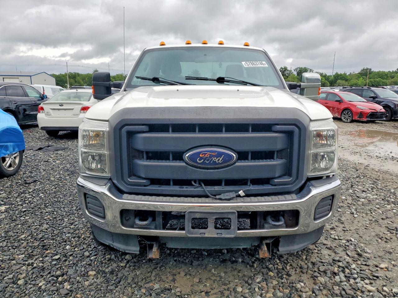 2015 Ford F250 Super Duty White vin: 1FT7X2B6XFEA30285