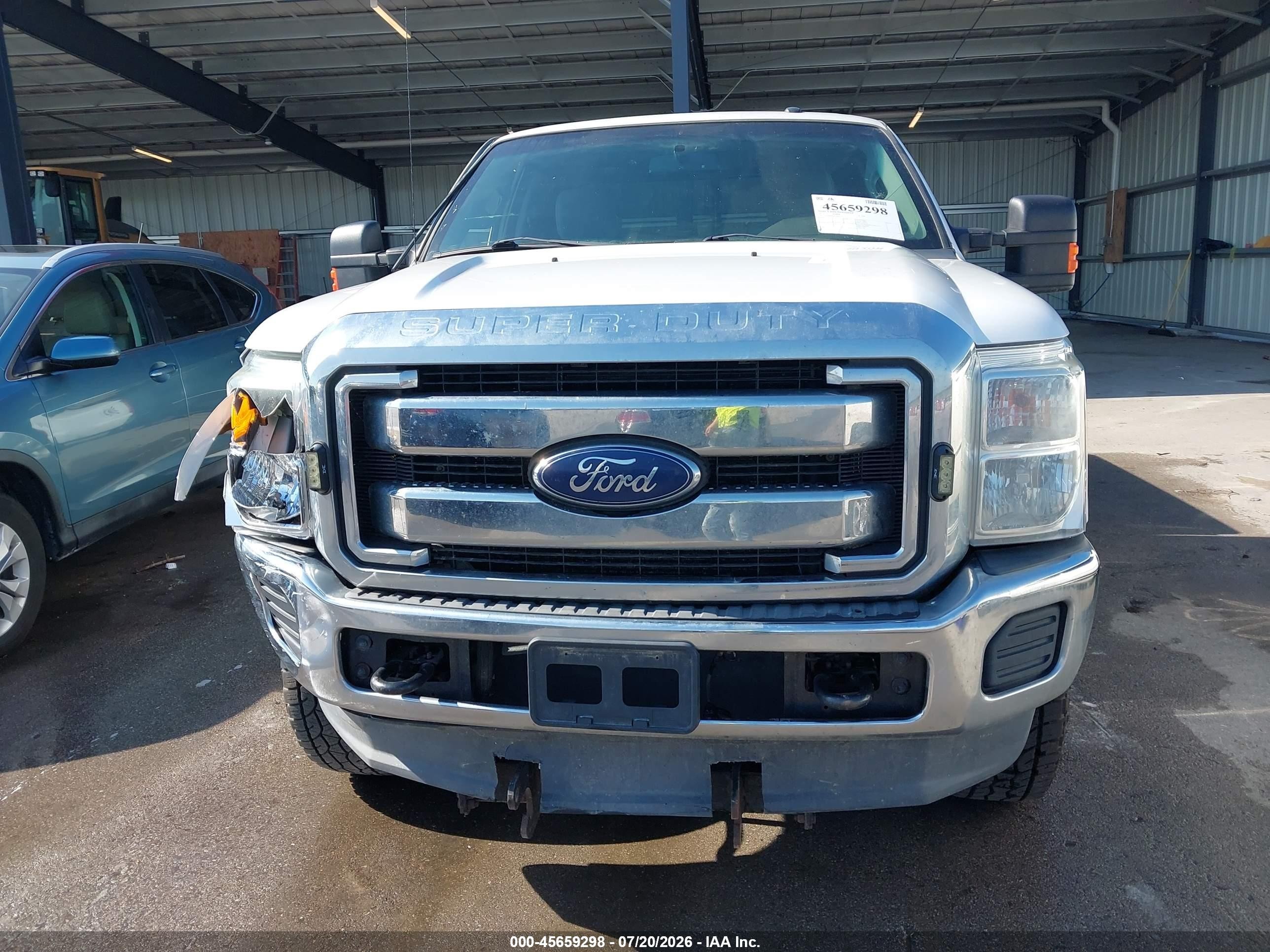 2015 Ford F-250 Xlt Белый vin: 1FT7X2B6XFEA43229