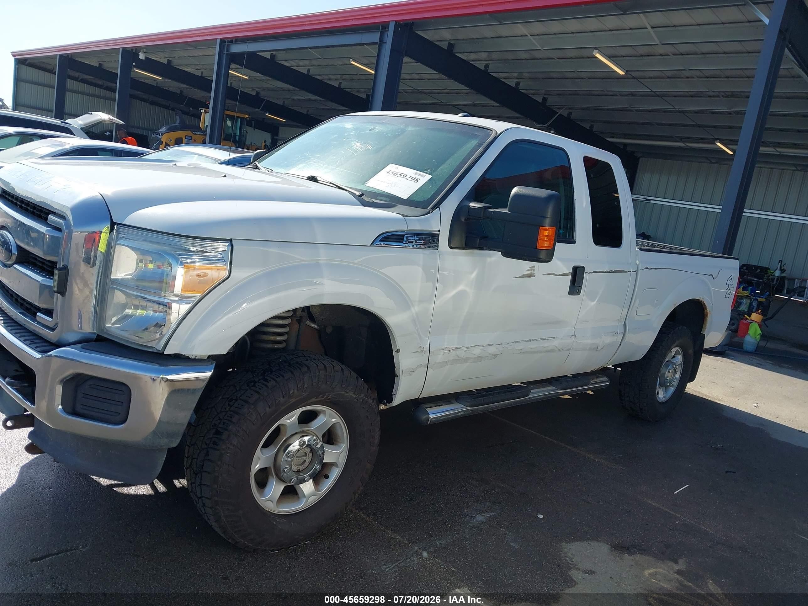 2015 Ford F-250 Xlt Белый vin: 1FT7X2B6XFEA43229