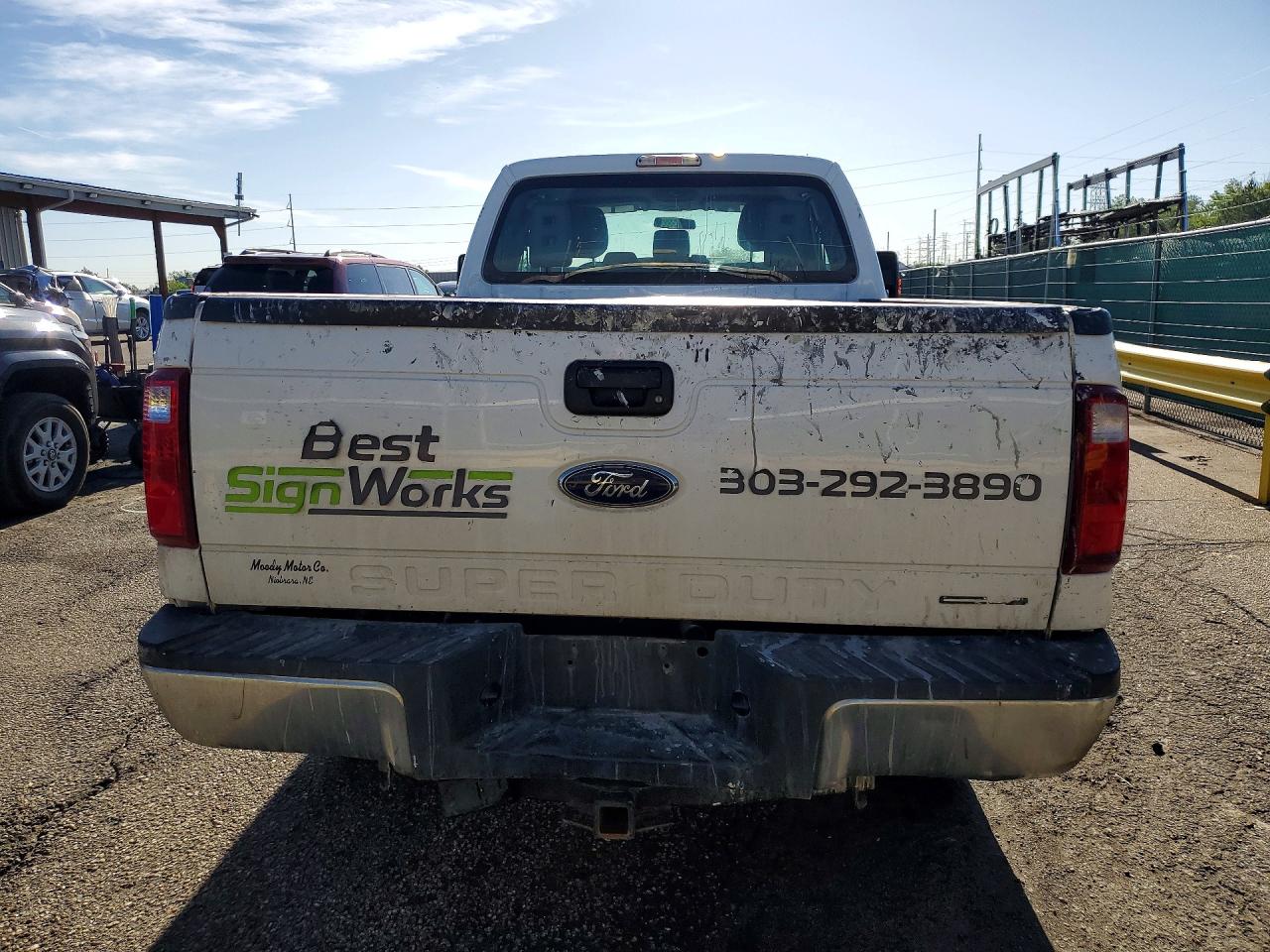 2015 Ford F250 Super Duty White vin: 1FT7X2B6XFEB31018