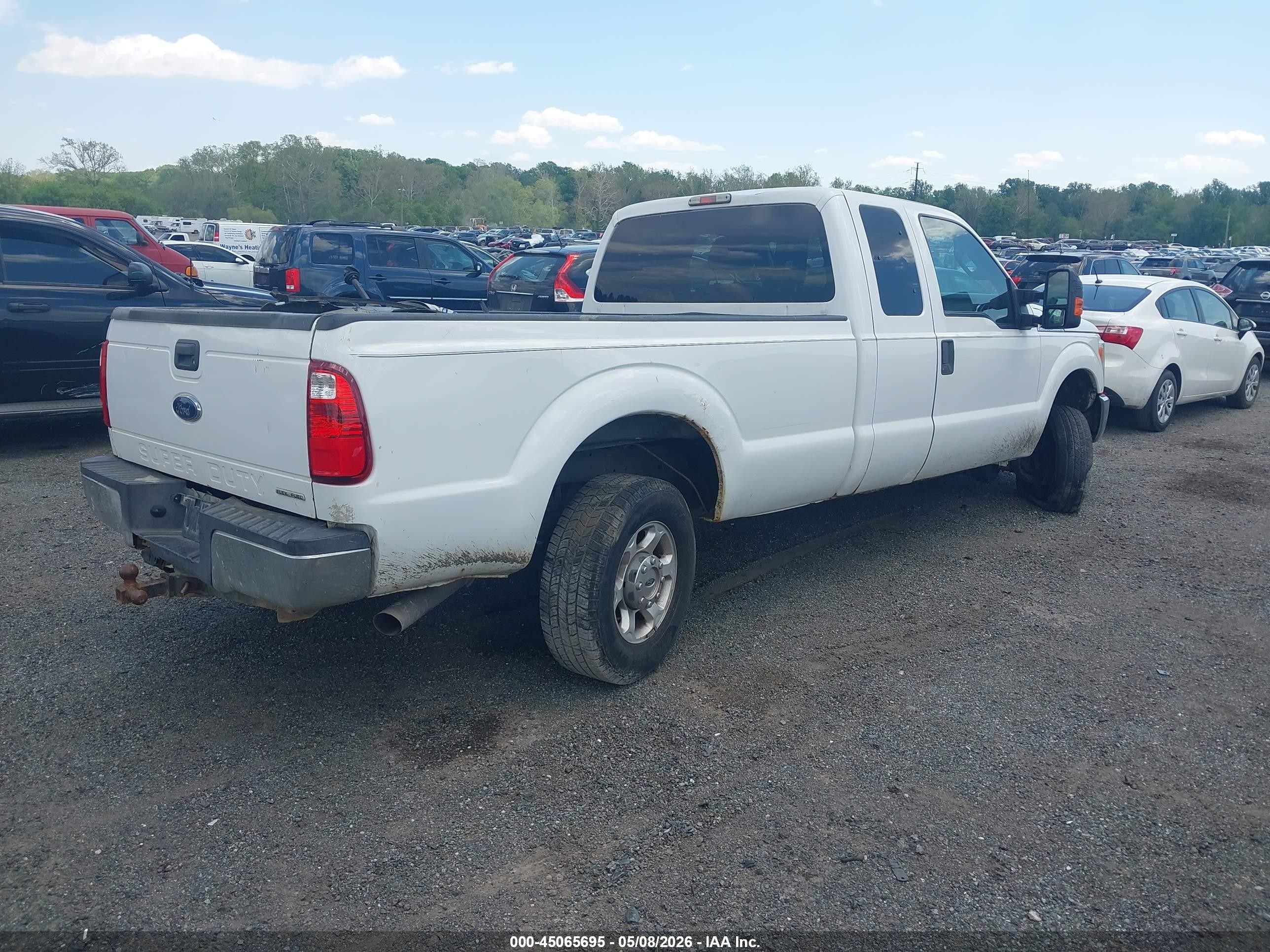 2015 Ford F-250 Xlt White vin: 1FT7X2B6XFED46530