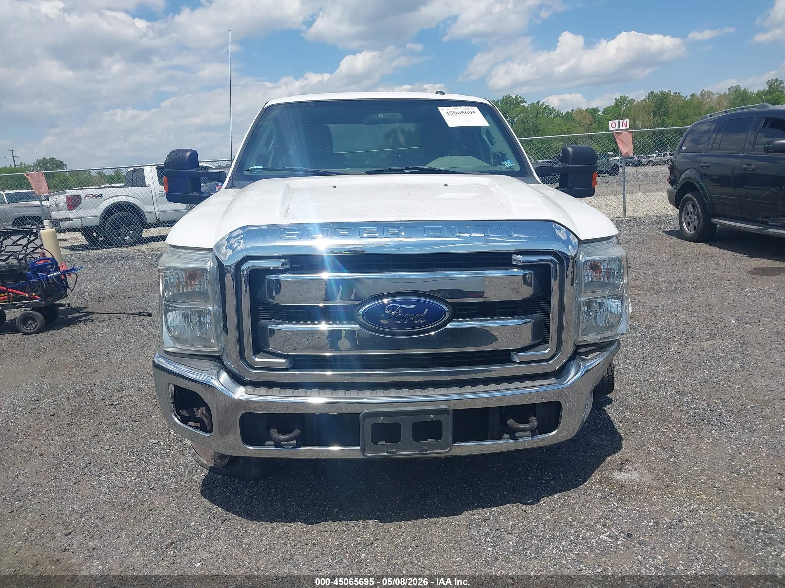 2015 Ford F-250 Xlt White vin: 1FT7X2B6XFED46530
