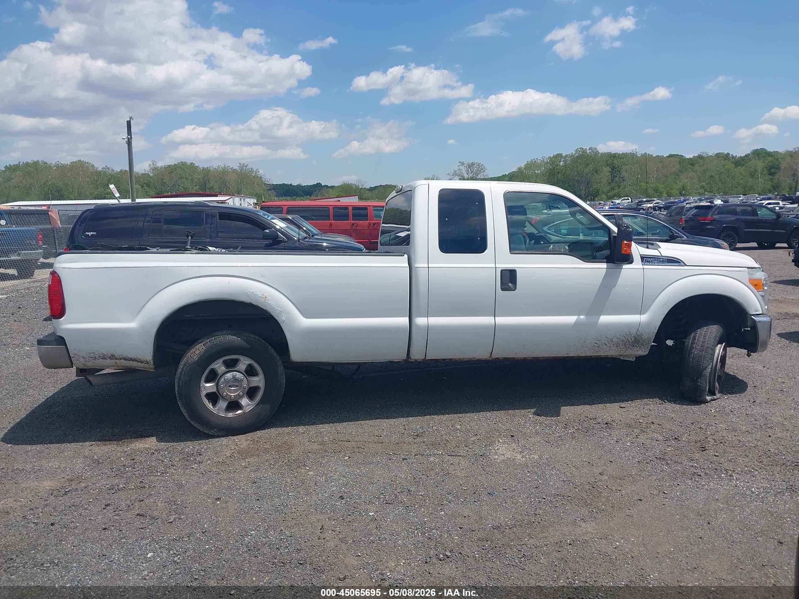2015 Ford F-250 Xlt White vin: 1FT7X2B6XFED46530