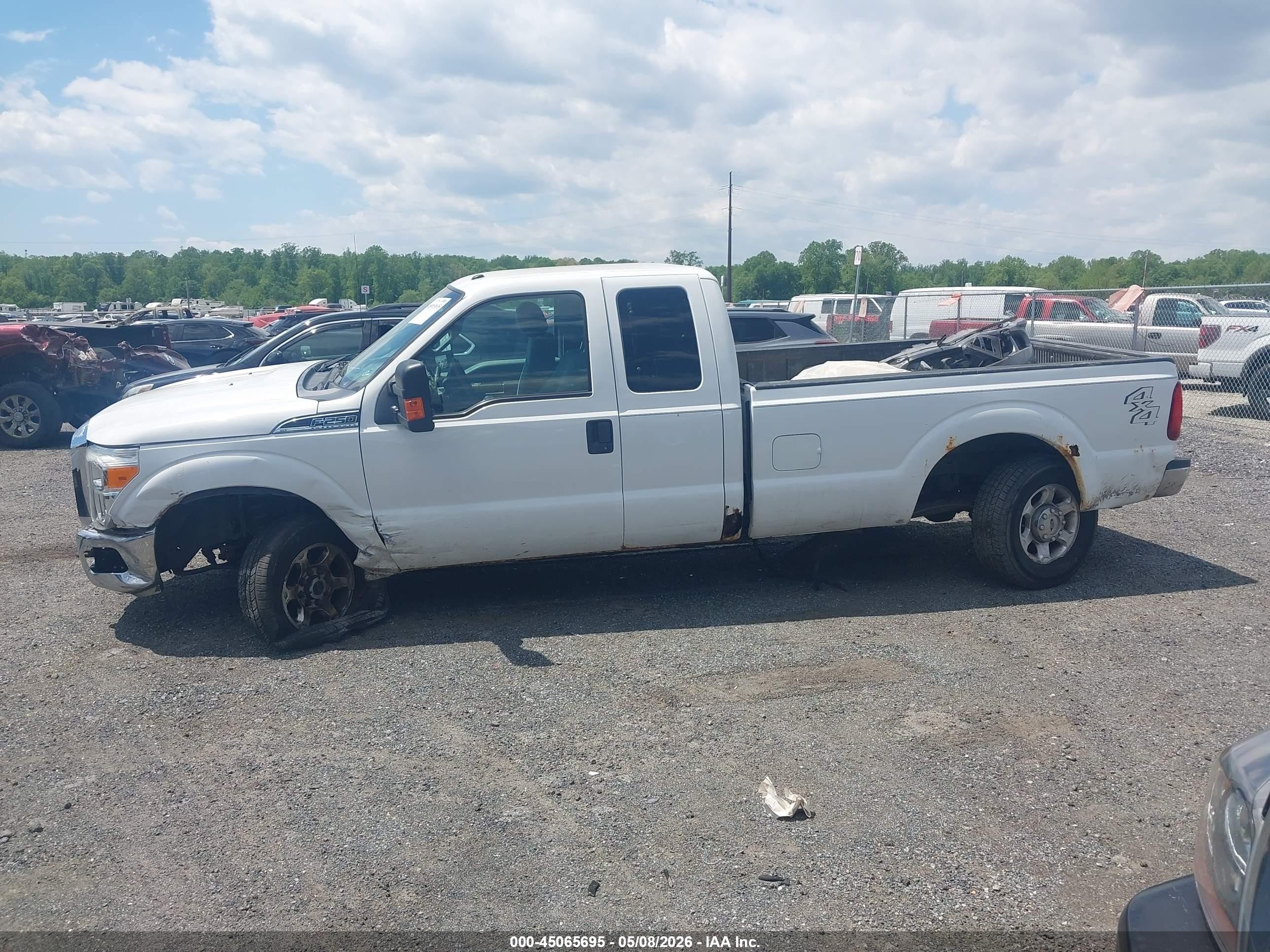 2015 Ford F-250 Xlt White vin: 1FT7X2B6XFED46530