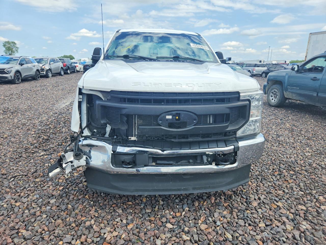 2022 Ford F250 Super Duty White vin: 1FT7X2BN2NED78989