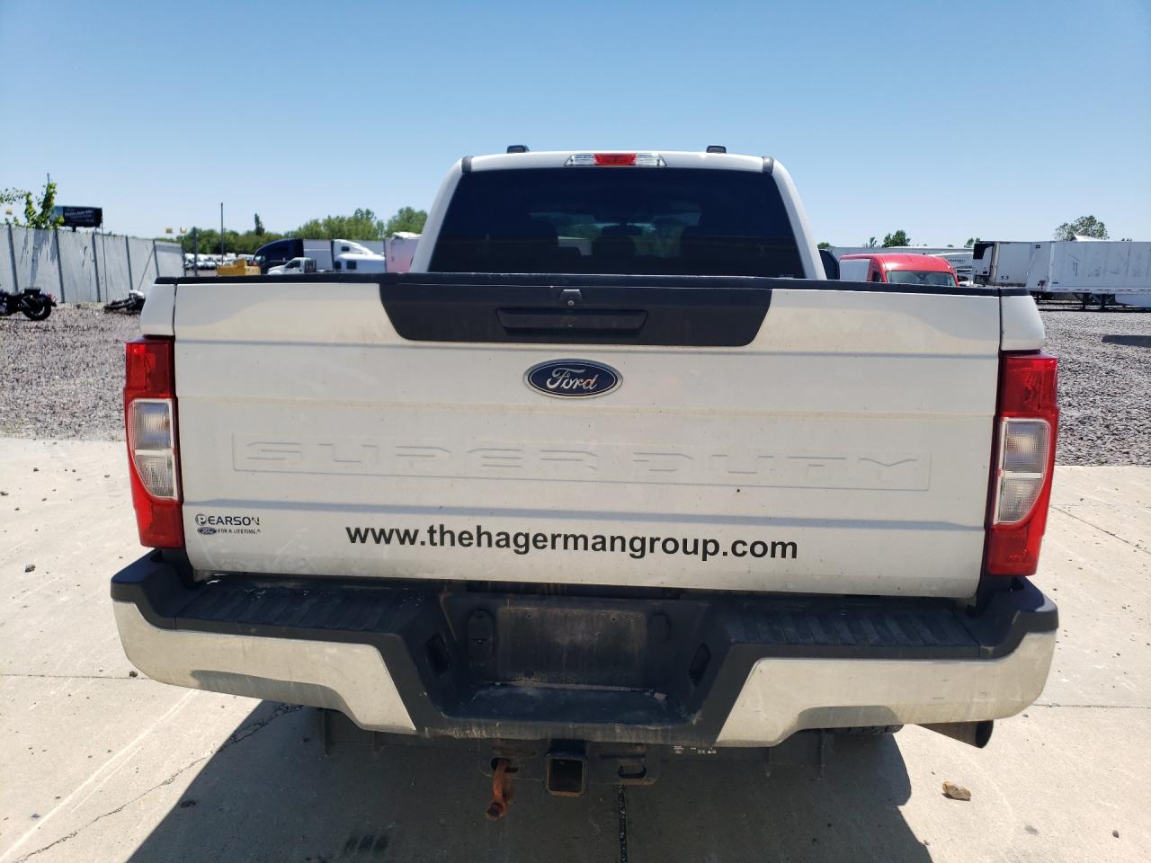 2022 Ford F250 Super Duty White vin: 1FT7X2BN2NED78989 Damage: Lift Gate, Chipped, 2