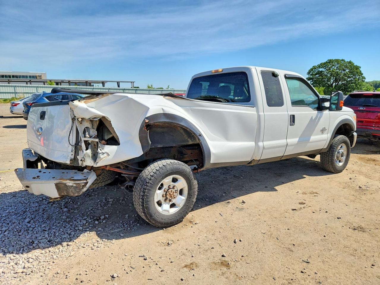 2012 Ford F250 Super Duty White vin: 1FT7X2BT0CEC55834