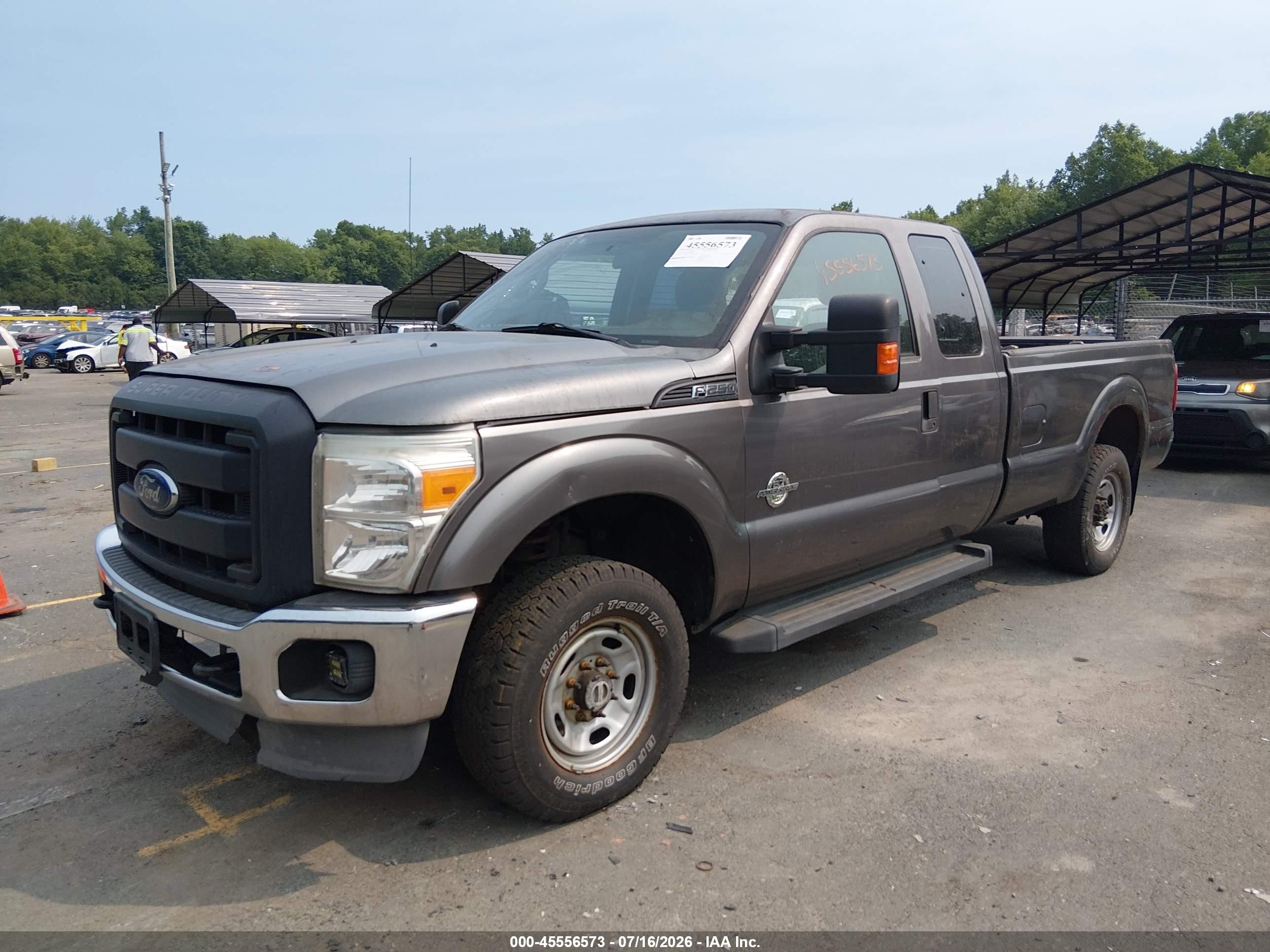 2012 Ford Super Duty F-250 Srw Lariat/xl/xlt Gray vin: 1FT7X2BT0CED00769