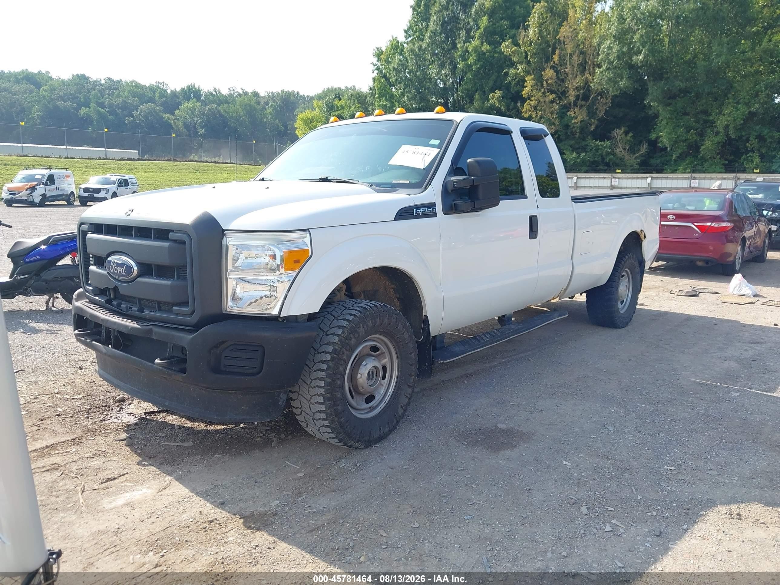2014 Ford F-250 Xl White vin: 1FT7X2BT0EEB74710
