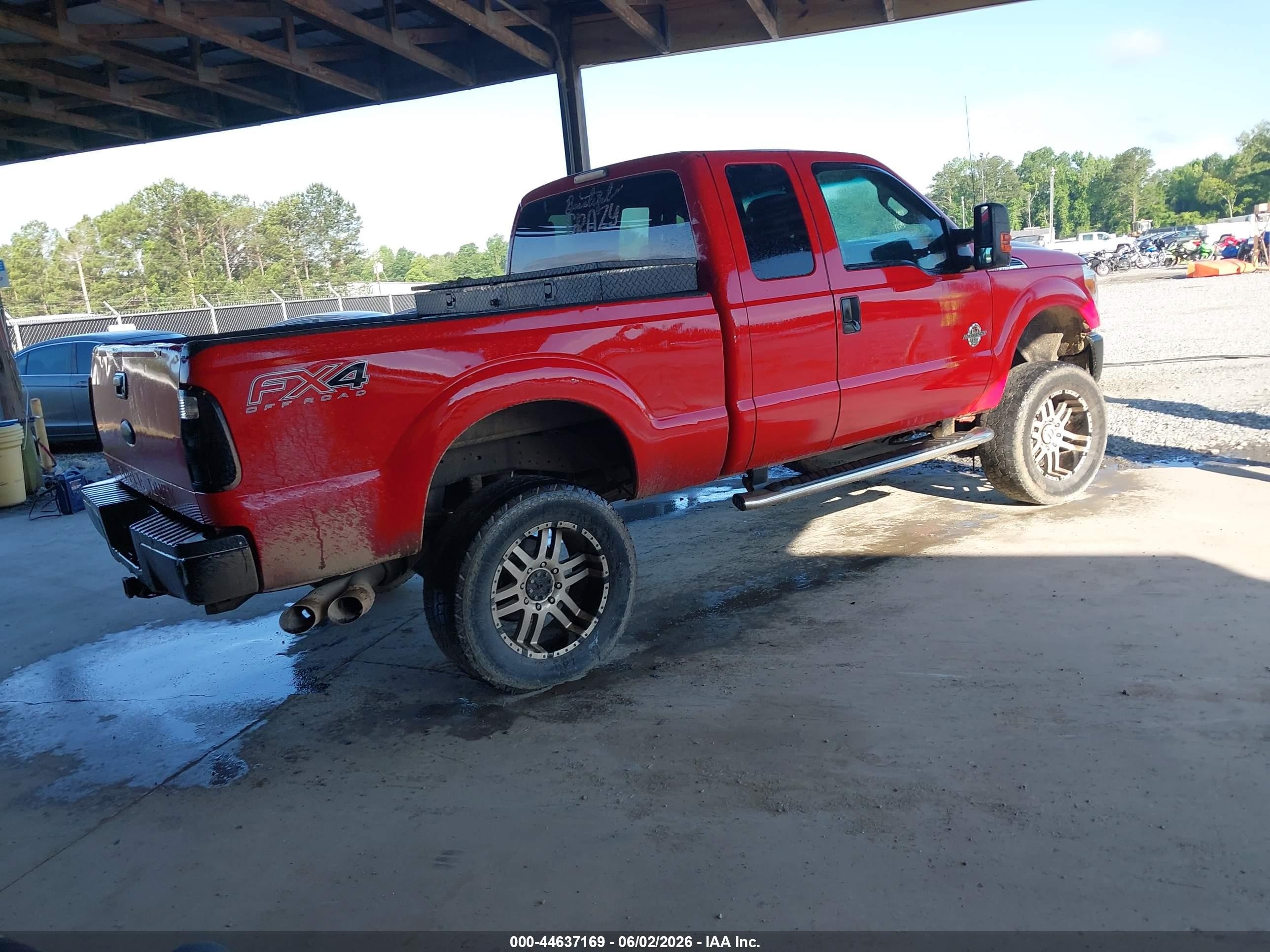 2012 Ford F-250 Xlt Red vin: 1FT7X2BT2CEA37281