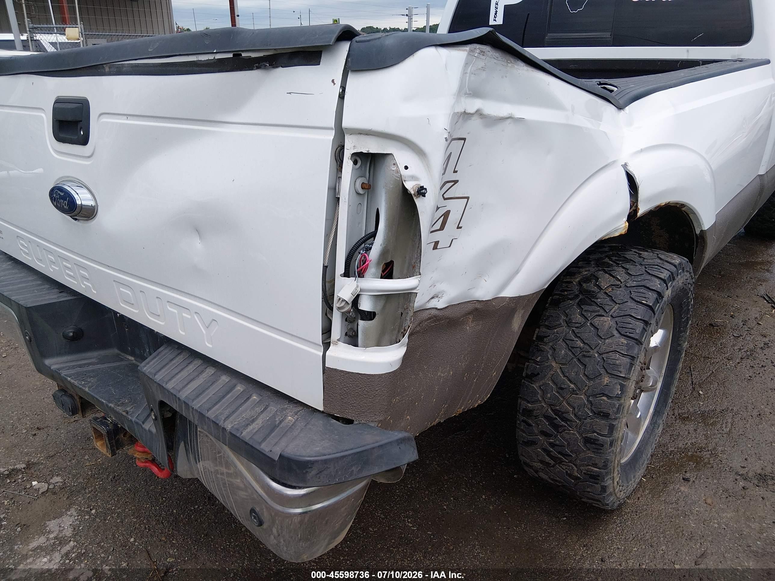2013 Ford Super Duty F-250 Srw Lariat/xl/xlt White vin: 1FT7X2BT3DEB71038