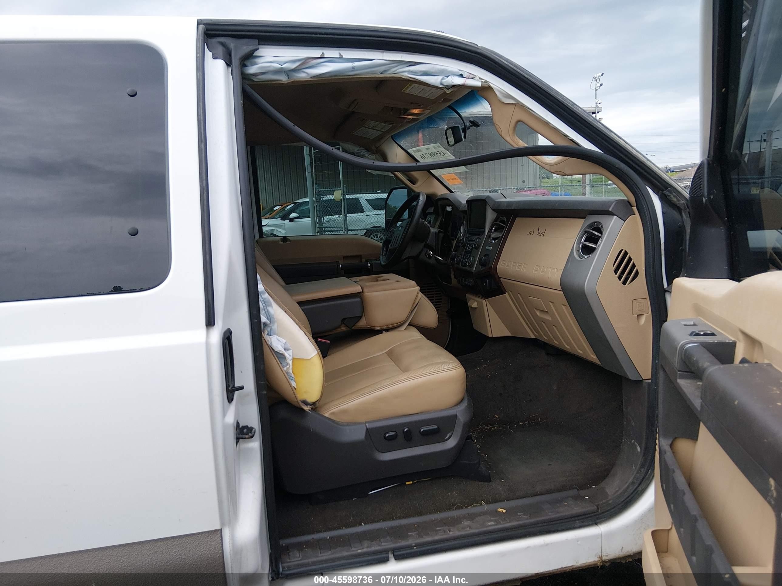 2013 Ford Super Duty F-250 Srw Lariat/xl/xlt White vin: 1FT7X2BT3DEB71038