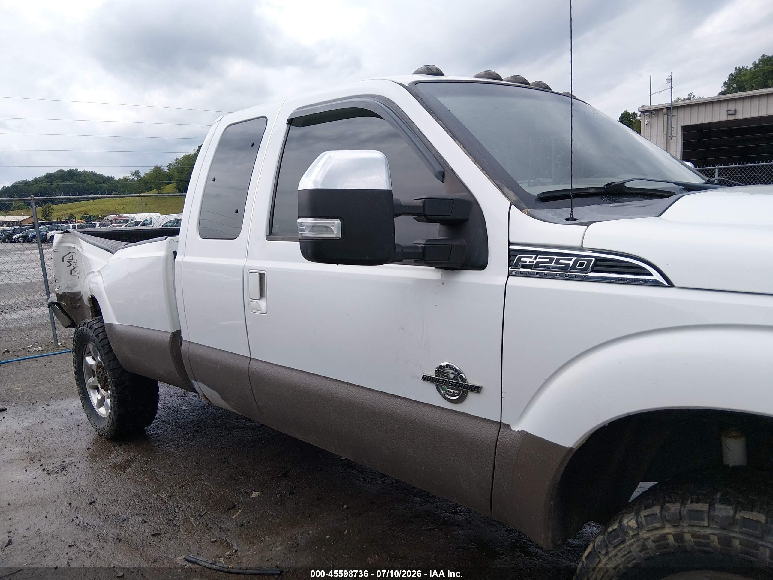 2013 Ford Super Duty F-250 Srw Lariat/xl/xlt White vin: 1FT7X2BT3DEB71038