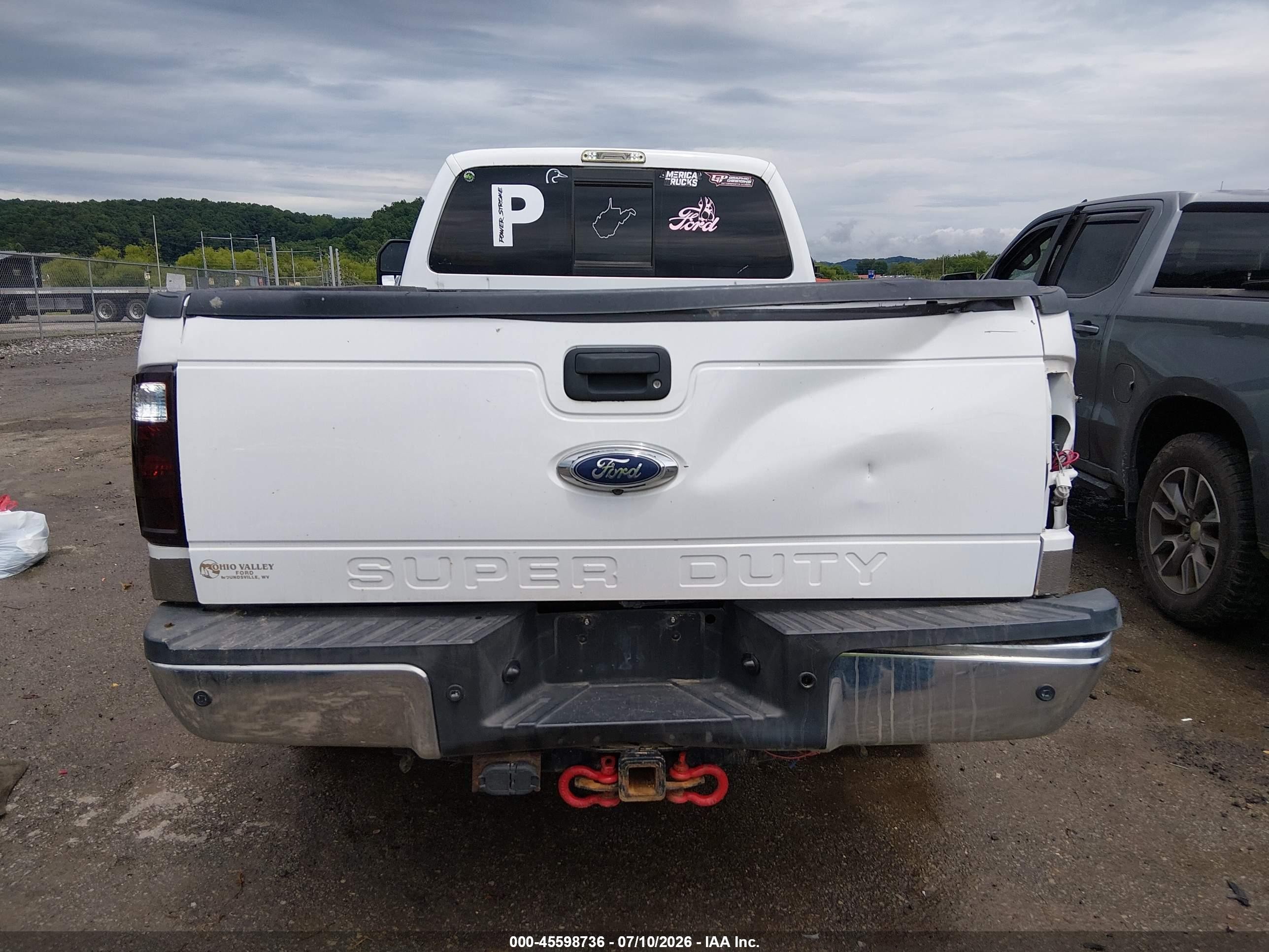 2013 Ford Super Duty F-250 Srw Lariat/xl/xlt White vin: 1FT7X2BT3DEB71038