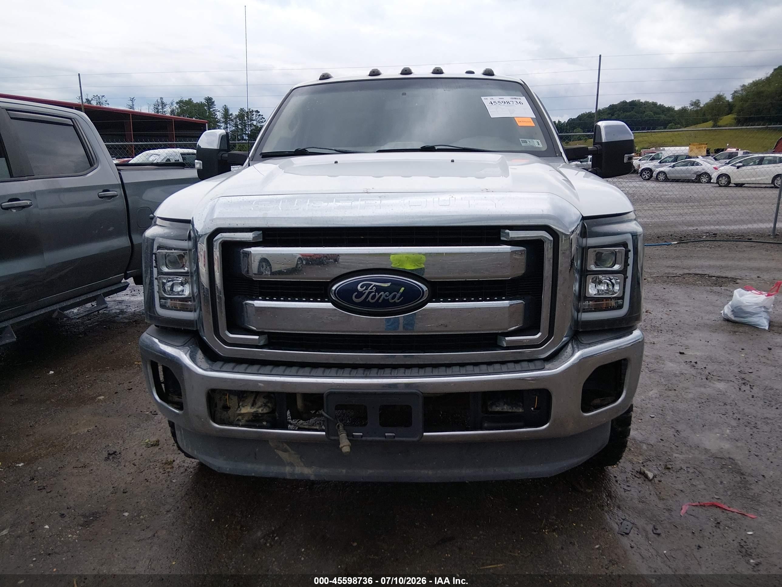 2013 Ford Super Duty F-250 Srw Lariat/xl/xlt White vin: 1FT7X2BT3DEB71038