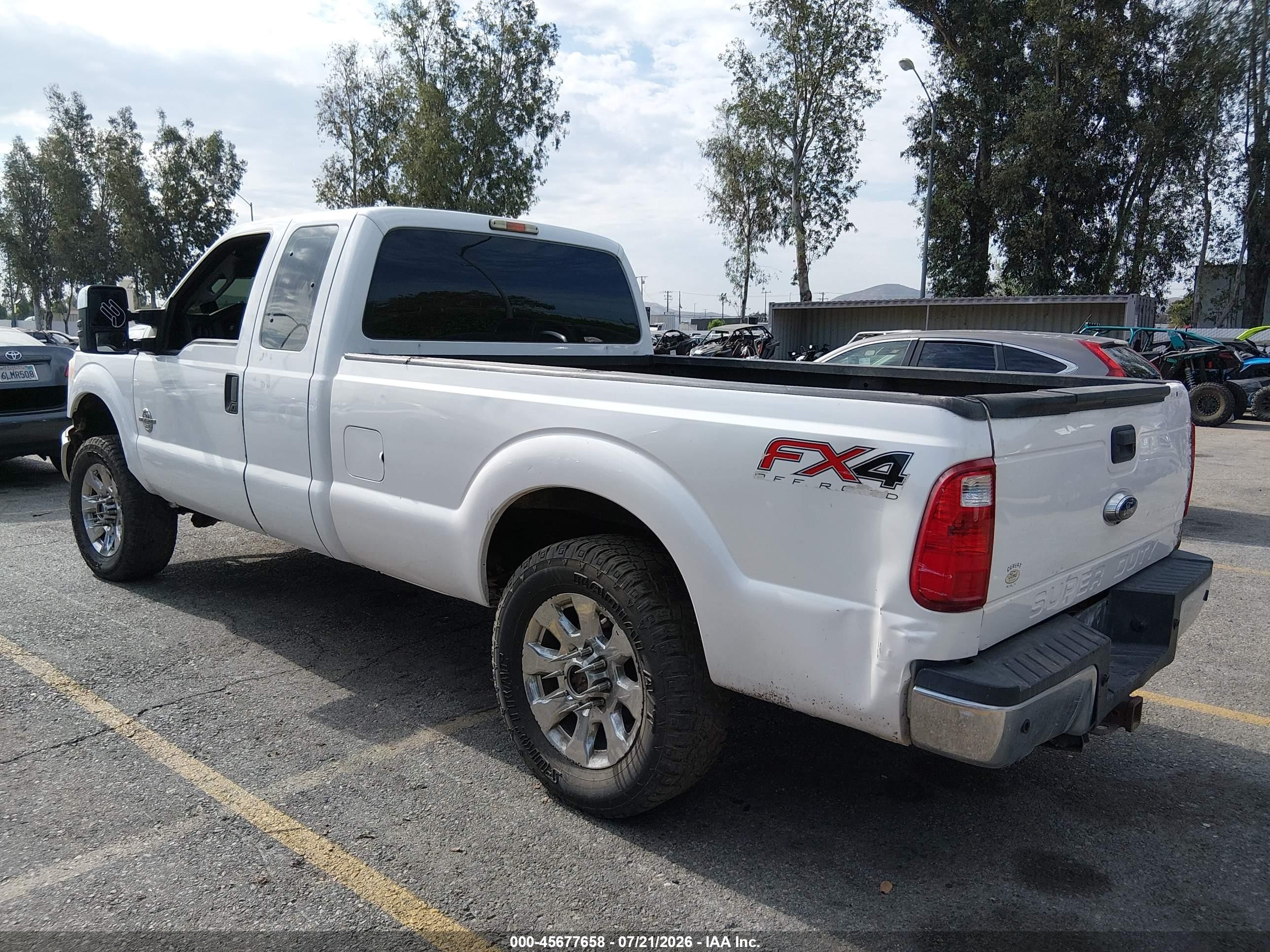 2015 Ford F-250 Xl White vin: 1FT7X2BT3FEC51975