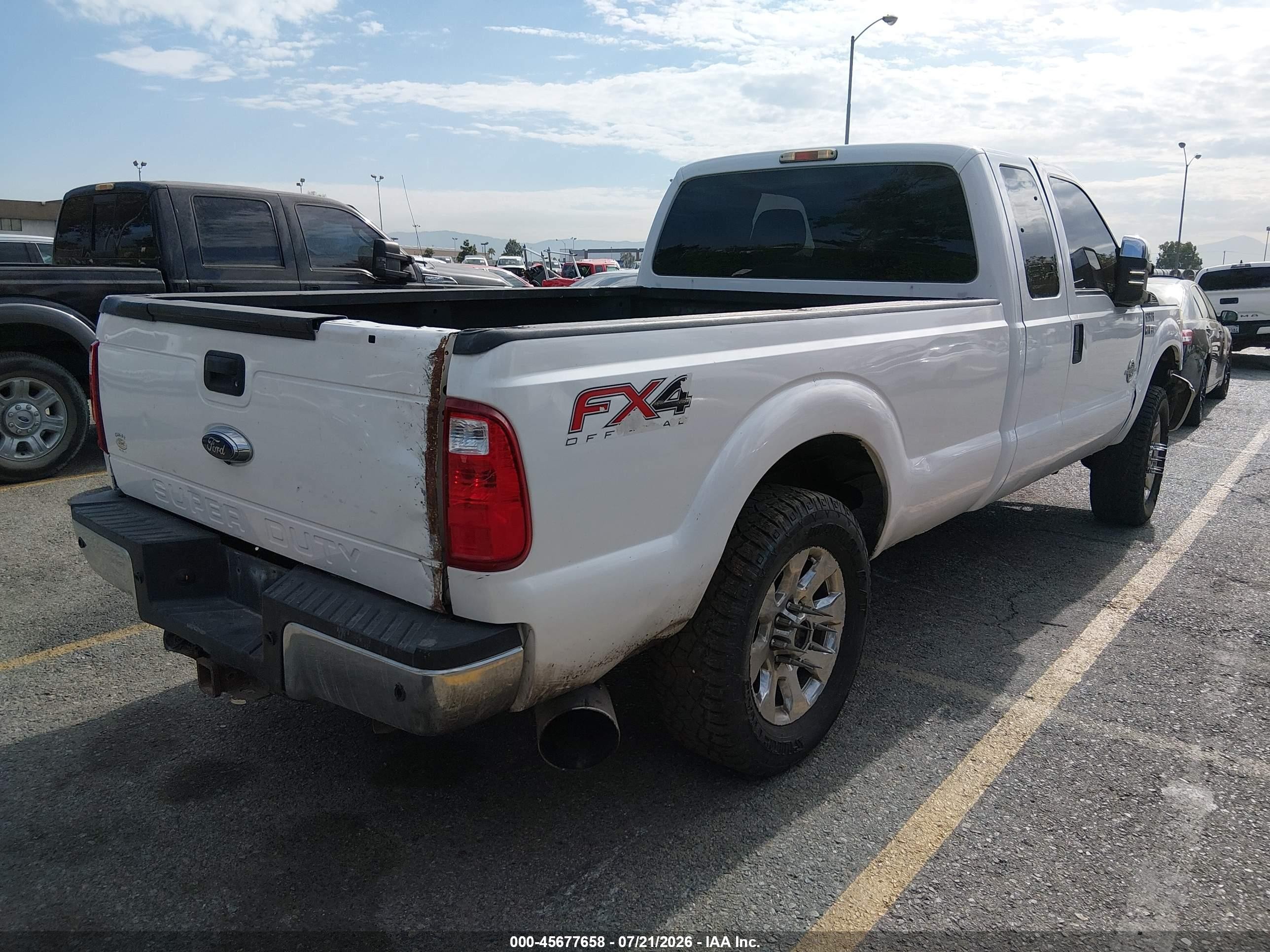 2015 Ford F-250 Xl White vin: 1FT7X2BT3FEC51975