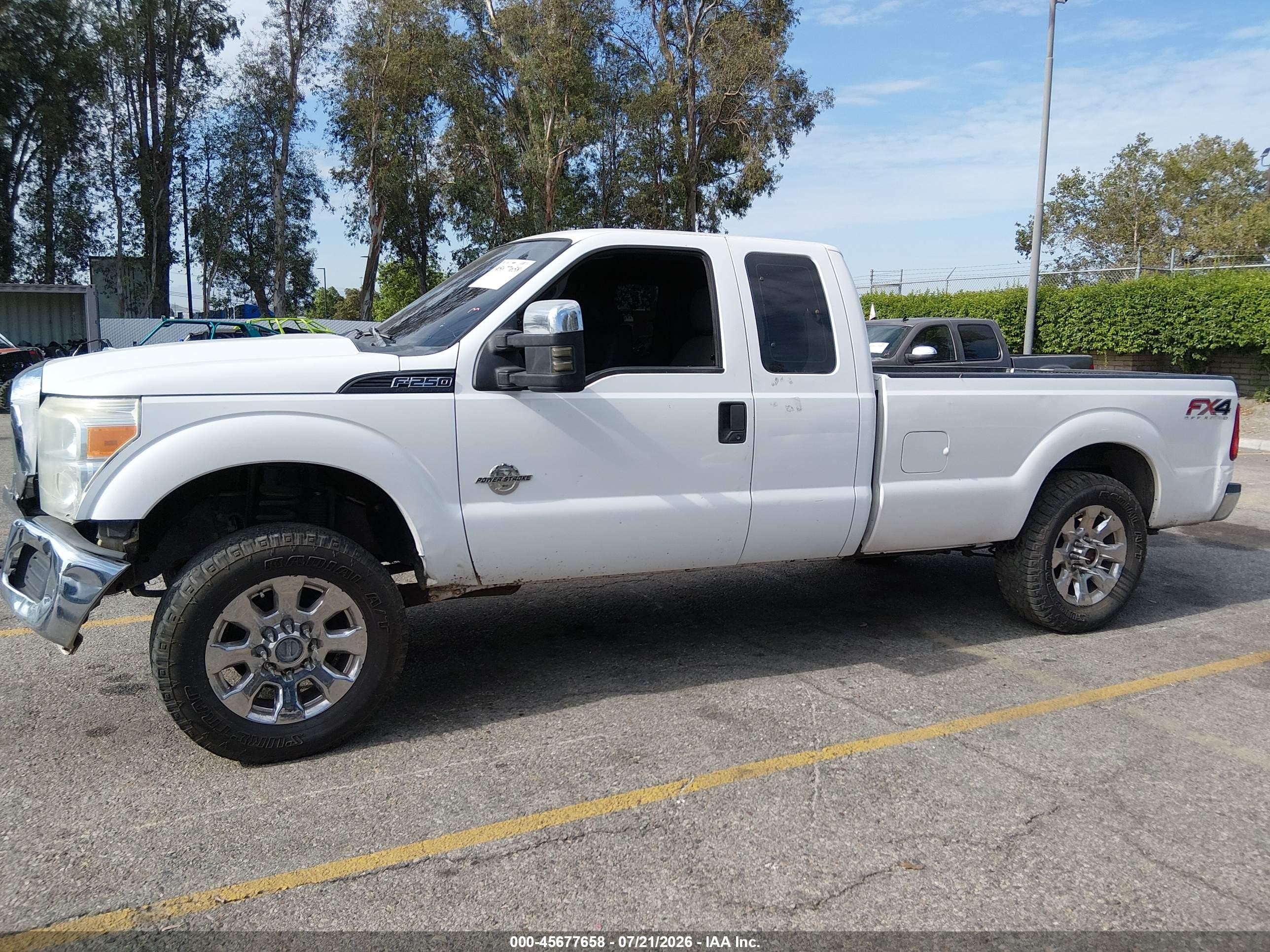 2015 Ford F-250 Xl White vin: 1FT7X2BT3FEC51975