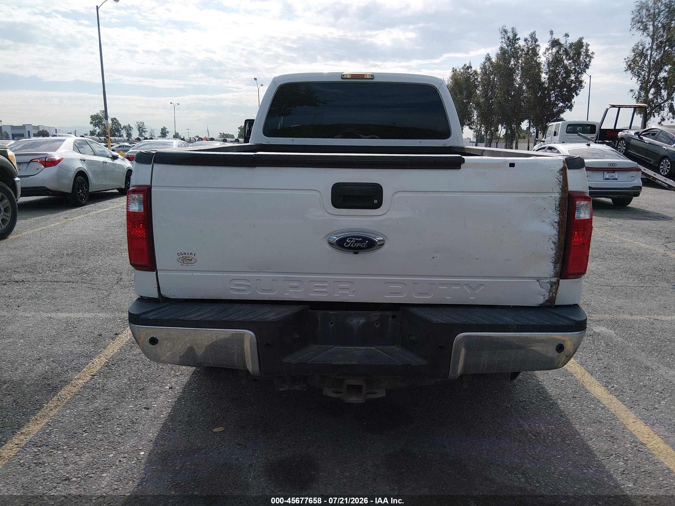 2015 Ford F-250 Xl White vin: 1FT7X2BT3FEC51975