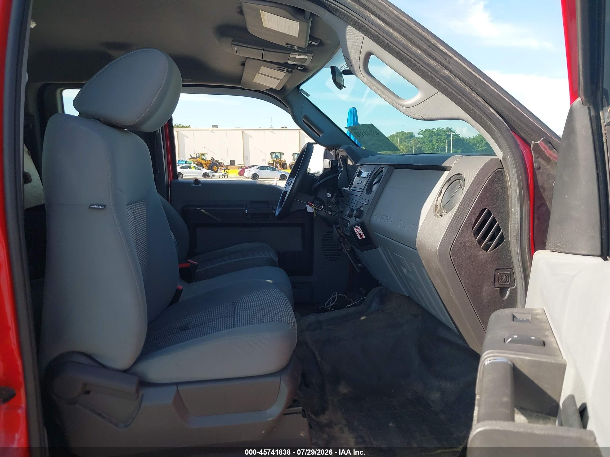 2015 Ford F-250 Xl Red vin: 1FT7X2BT4FEB81807