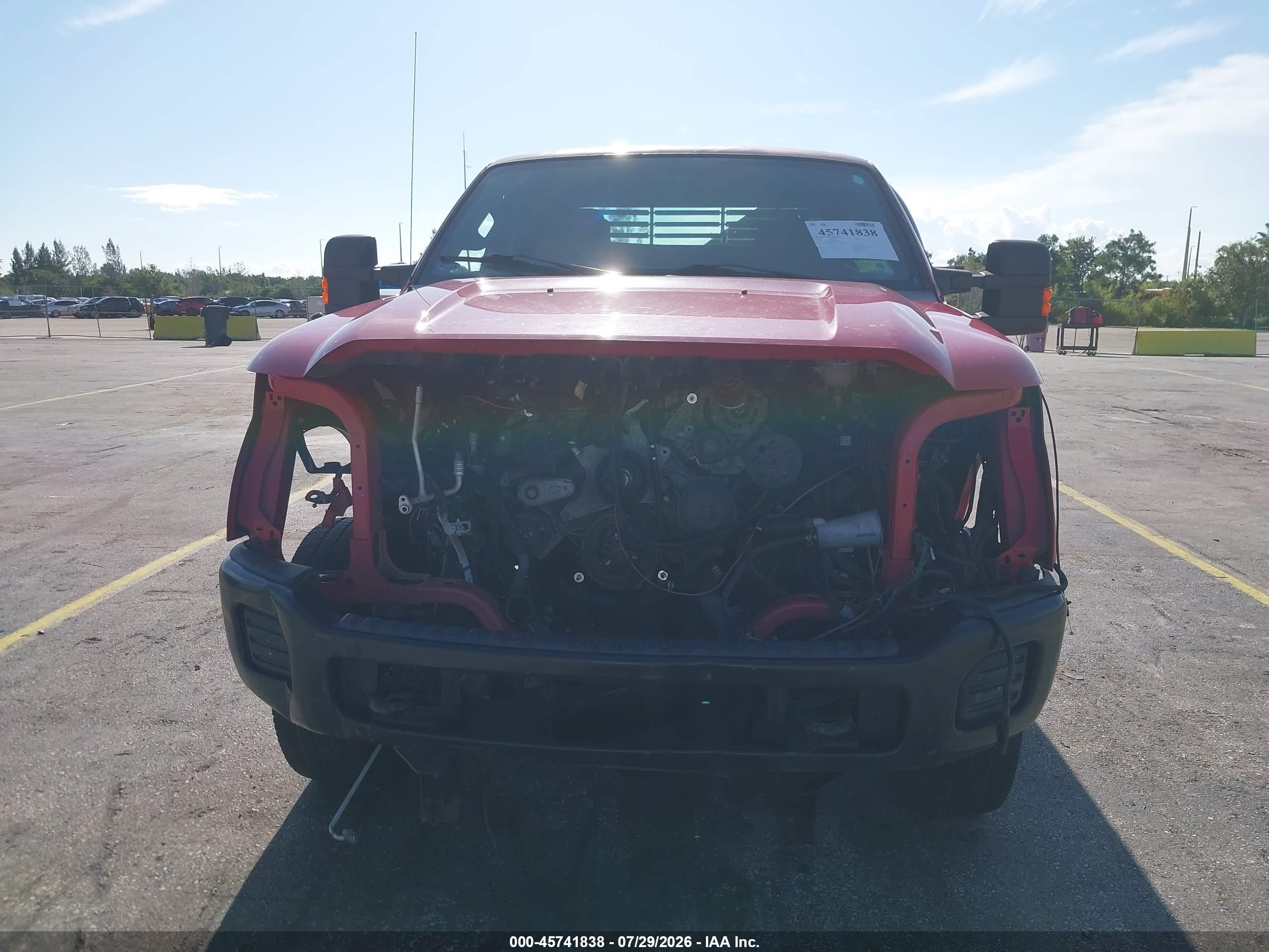 2015 Ford F-250 Xl Red vin: 1FT7X2BT4FEB81807