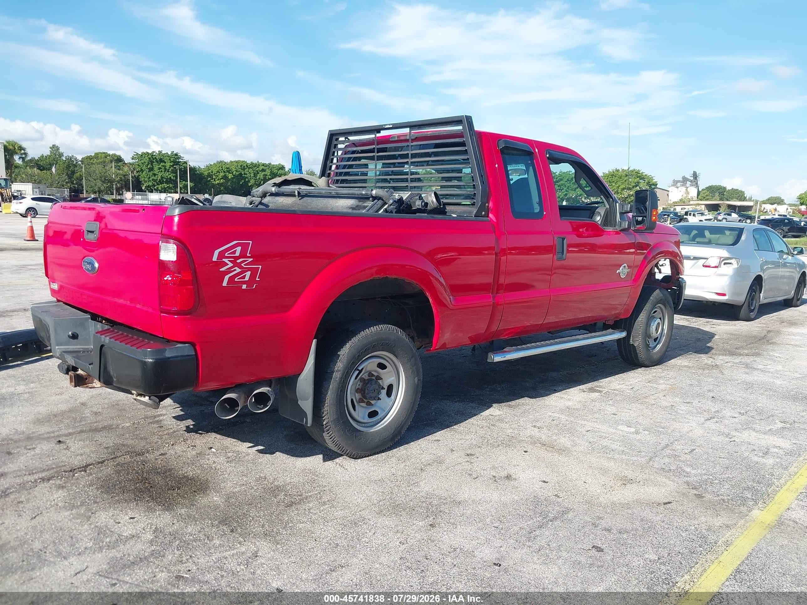2015 Ford F-250 Xl Red vin: 1FT7X2BT4FEB81807