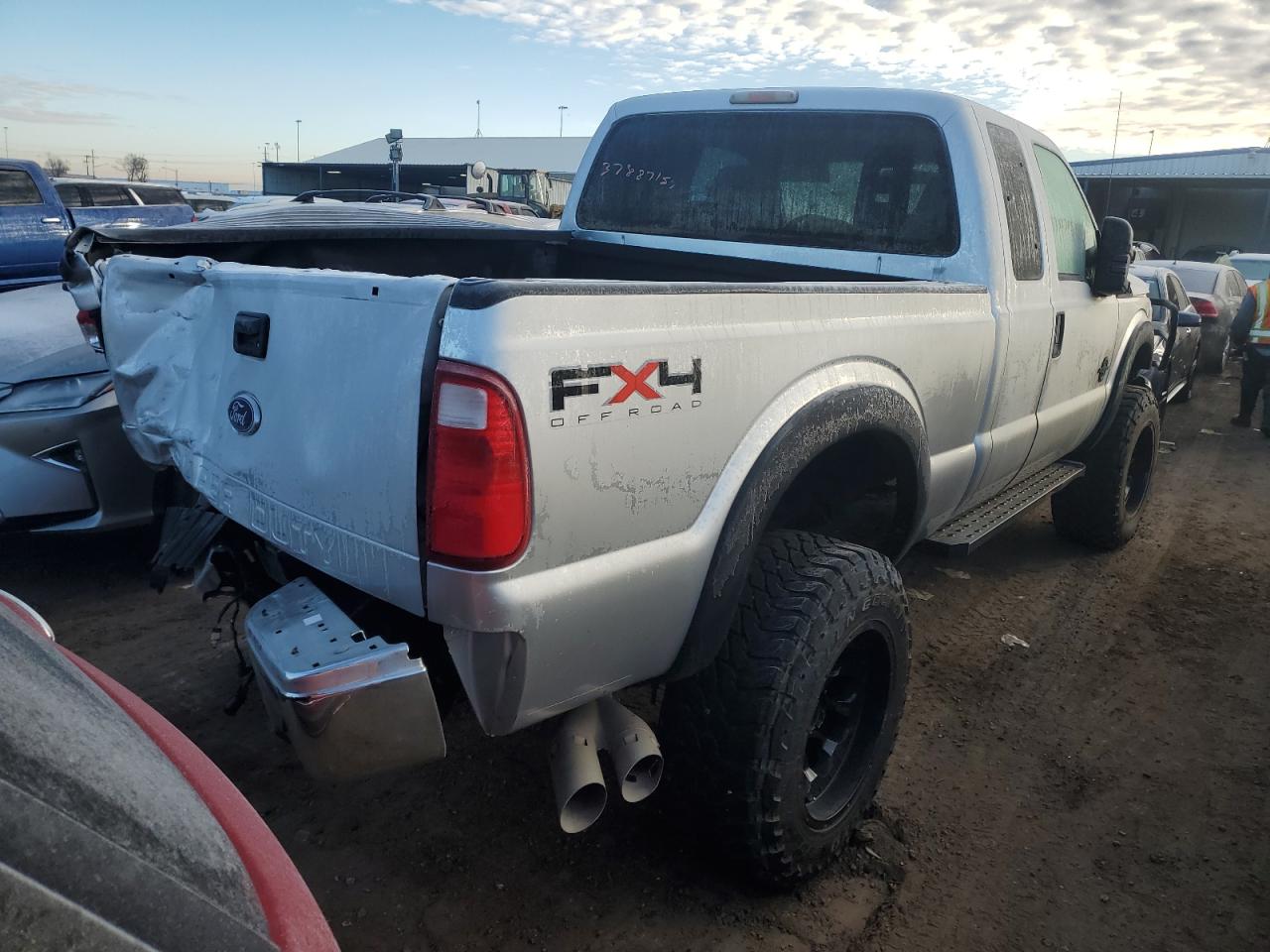 2011 Ford F250 Super Duty Silver vin: 1FT7X2BT6BEB48110