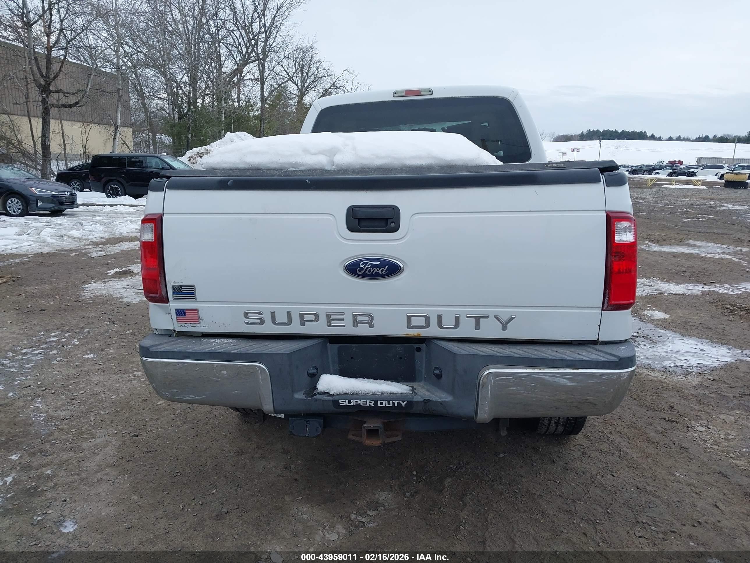 2013 Ford F-250 Xlt White vin: 1FT7X2BT6DEA11235