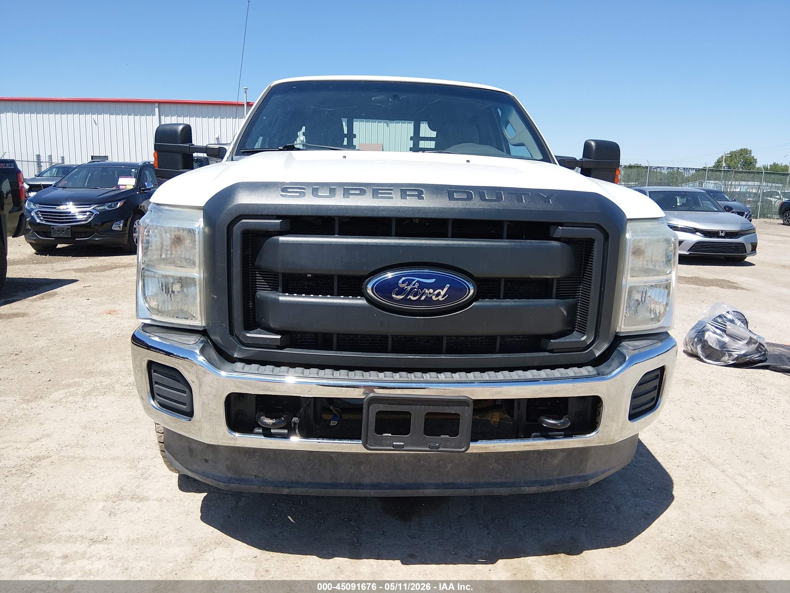 2012 Ford F-250 Xl White vin: 1FT7X2BT9CEB09884