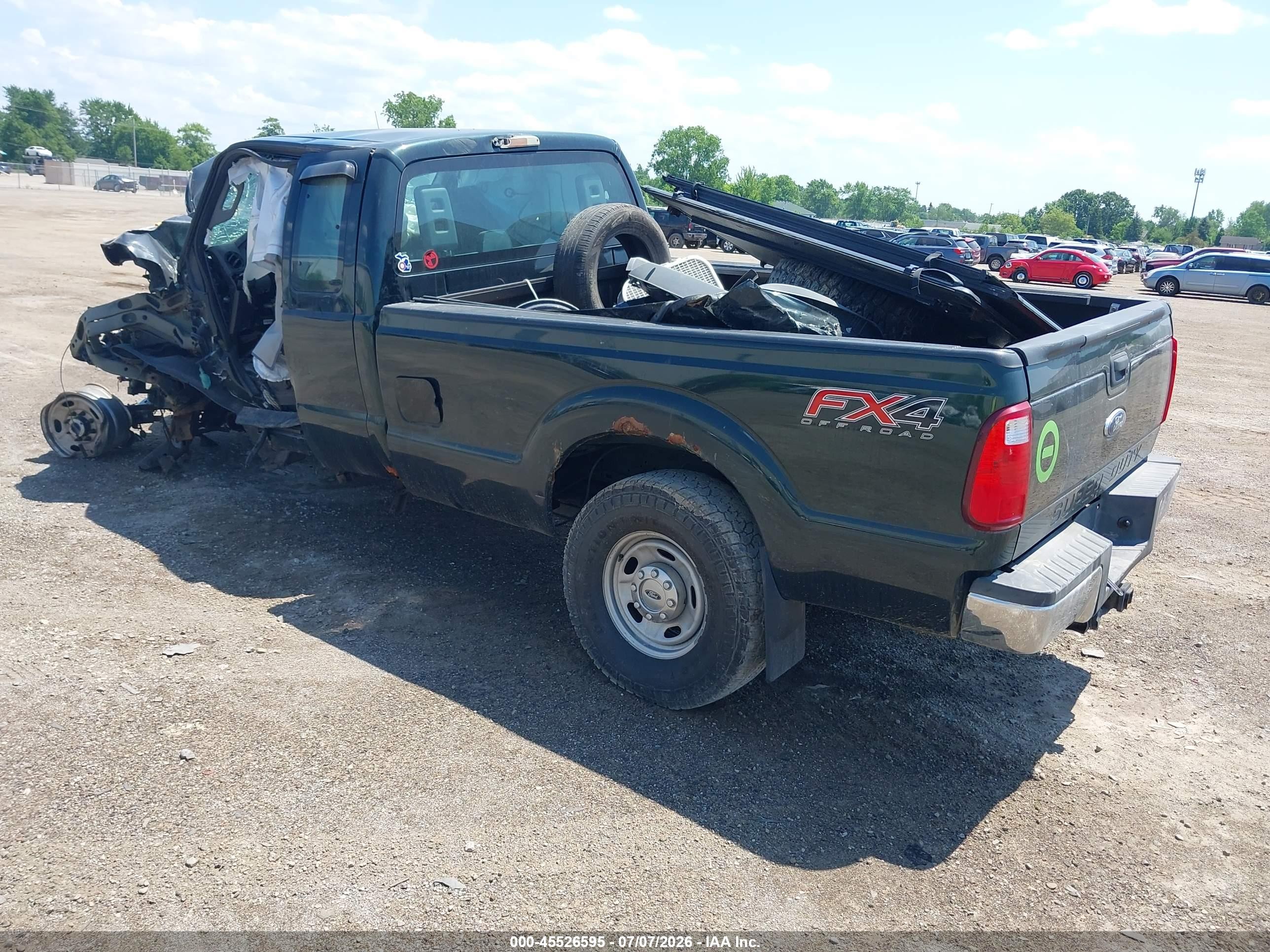 2015 Ford F-250 Xl Green vin: 1FT7X2BTXFEC00831