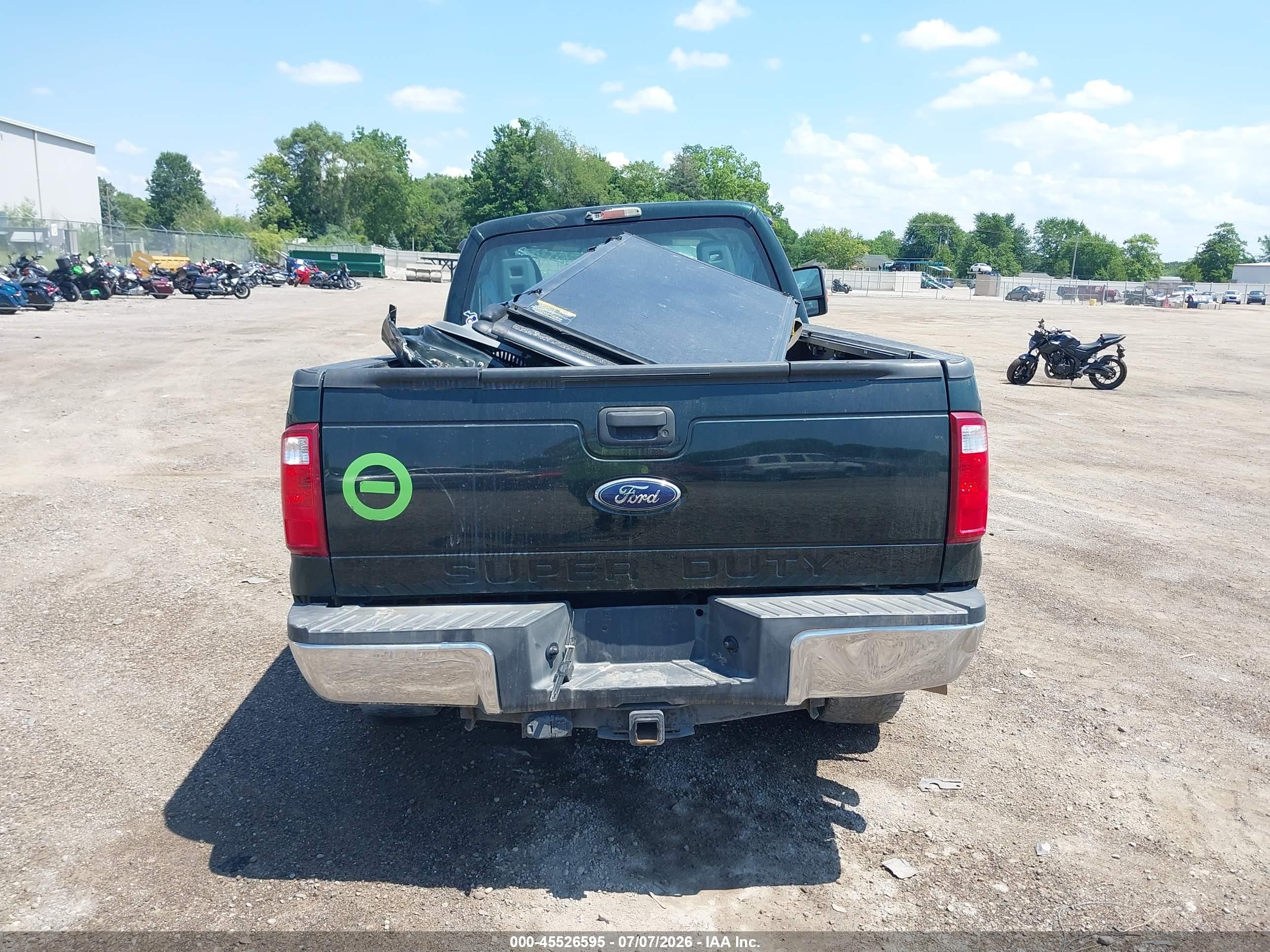 2015 Ford F-250 Xl Green vin: 1FT7X2BTXFEC00831