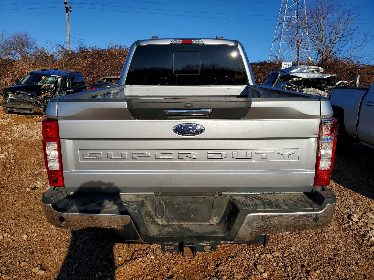 2022 Ford F250 Super Duty Silver vin: 1FT8W2BT0NEG29806