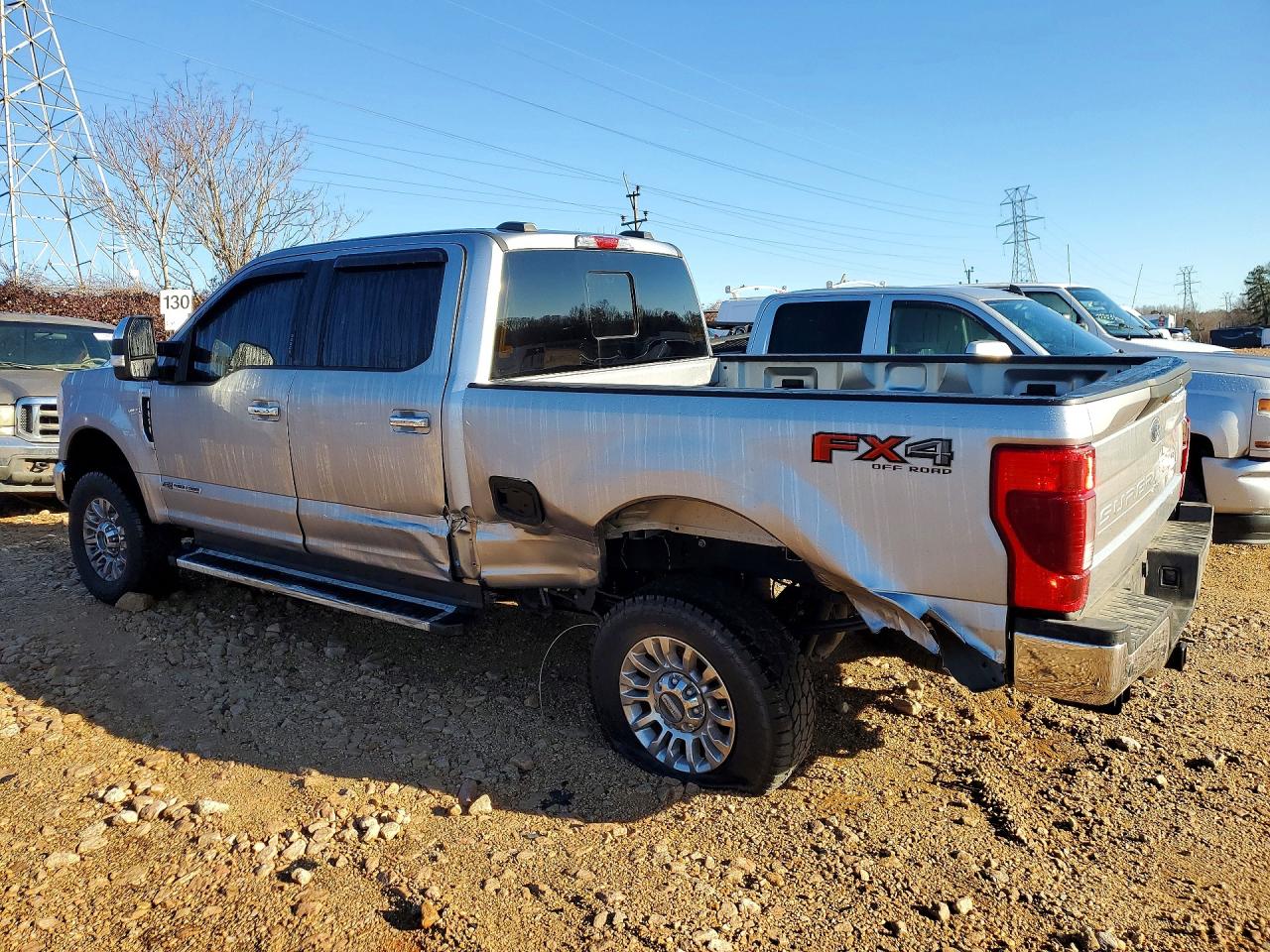 2022 Ford F250 Super Duty Silver vin: 1FT8W2BT0NEG29806