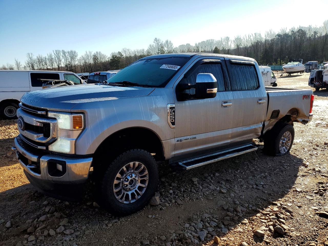 2022 Ford F250 Super Duty Silver vin: 1FT8W2BT0NEG29806