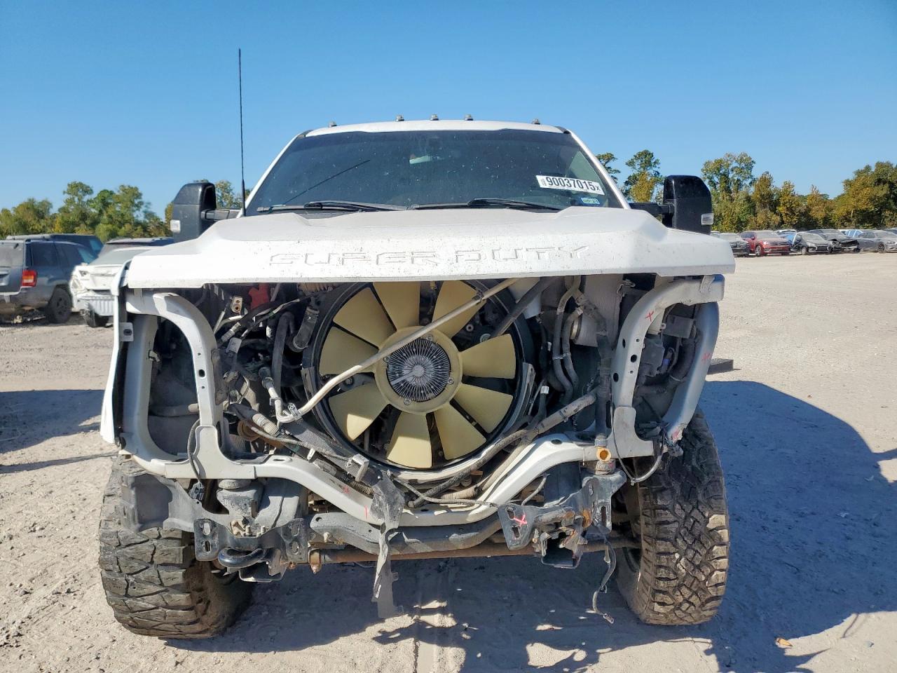 2021 Ford F250 Super Duty White vin: 1FT8W2BT4MEE07073