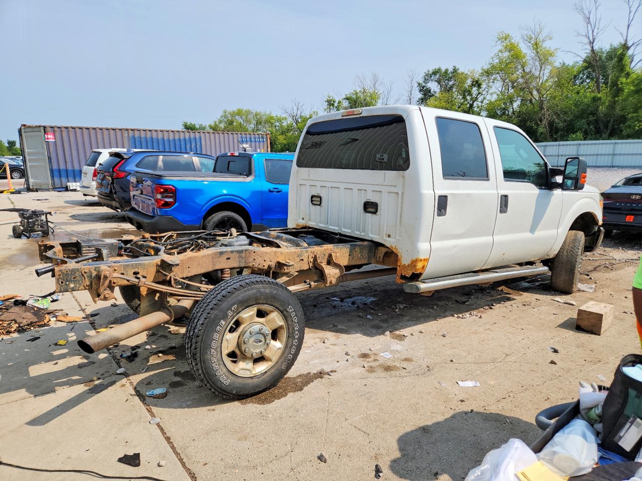 2012 Ford F350 Super Duty White vin: 1FT8W3B64CEB71121