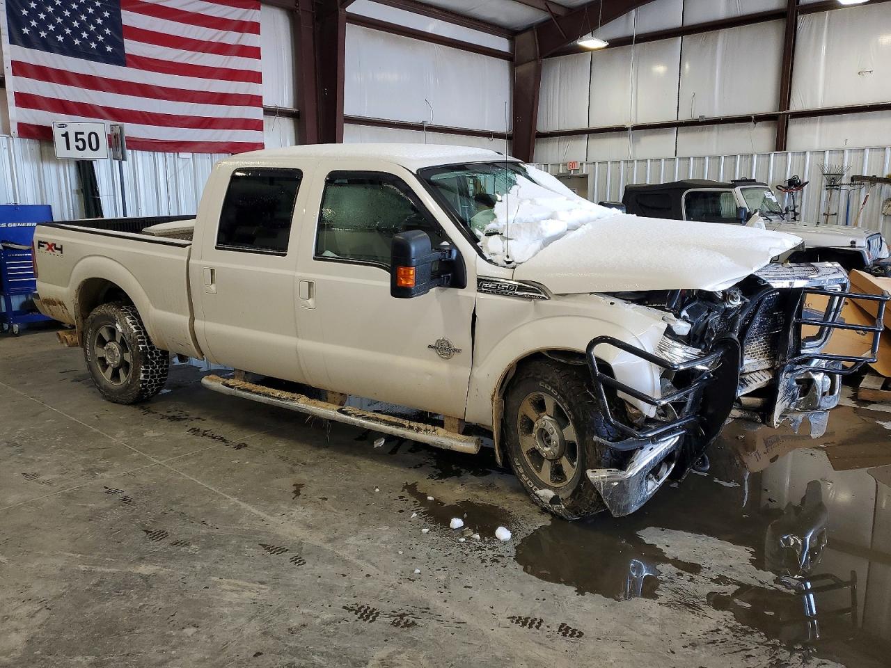 2011 Ford F350 Super Duty White vin: 1FT8W3BT0BEB09378