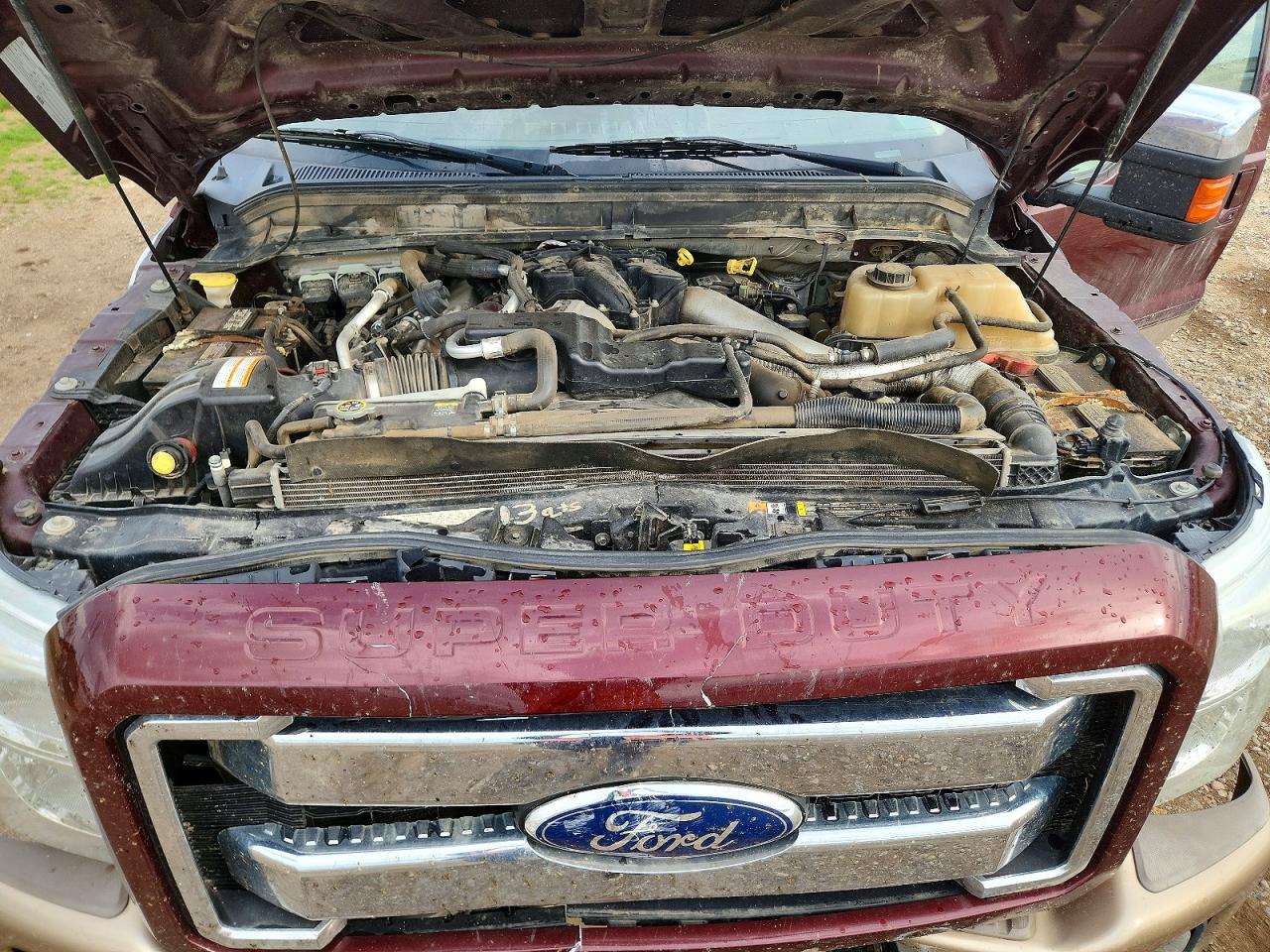 2011 Ford F350 Super Duty Burgundy vin: 1FT8W3BT0BEC30220
