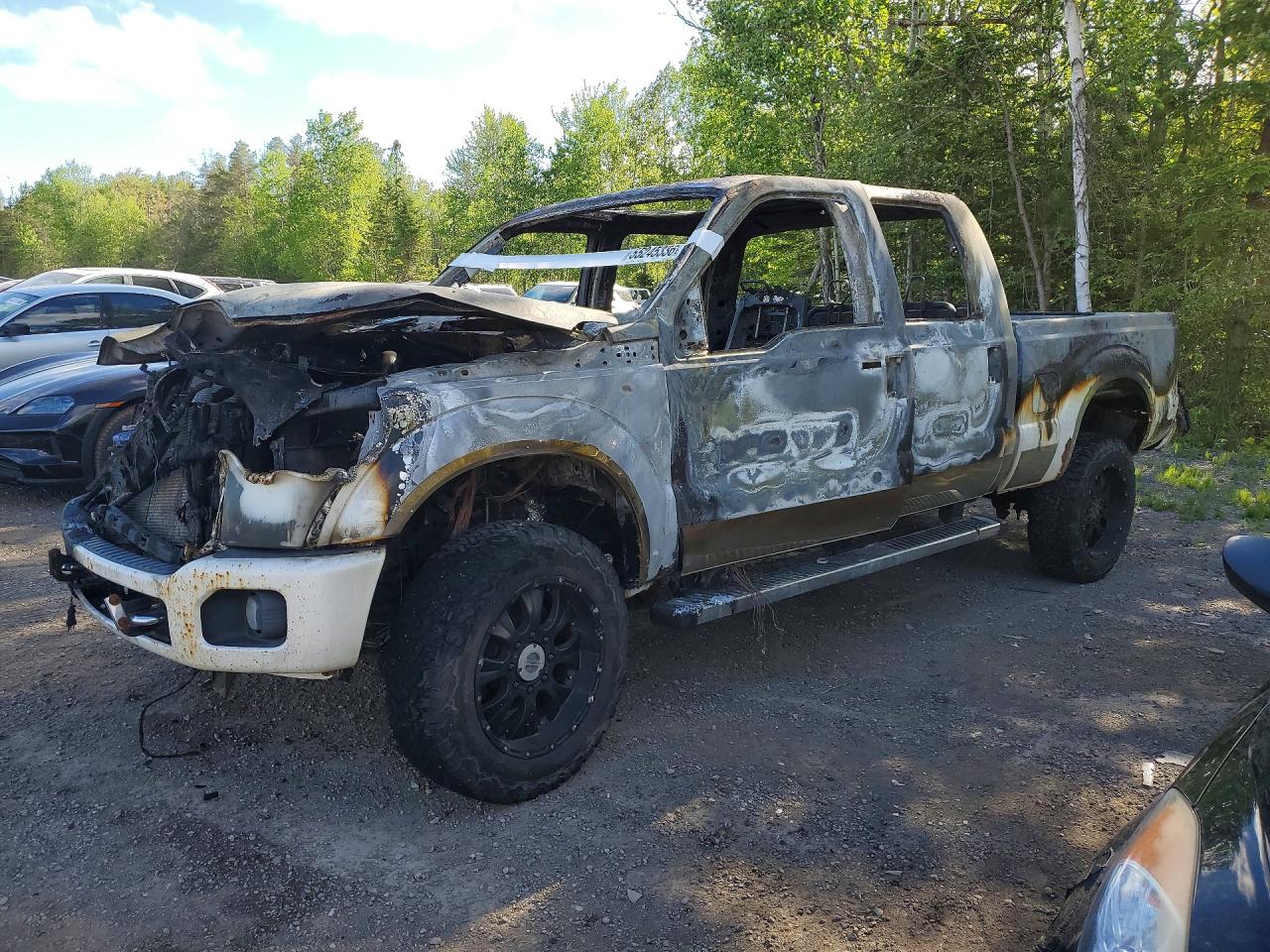 2015 Ford F350 Super Duty White vin: 1FT8W3BT0FEB47165