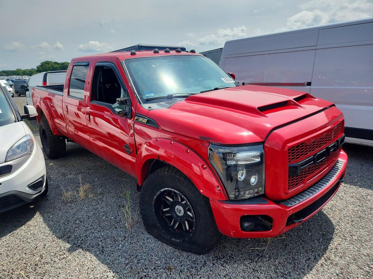 2012 Ford F350 Super Duty Red vin: 1FT8W3BT1CEC65673