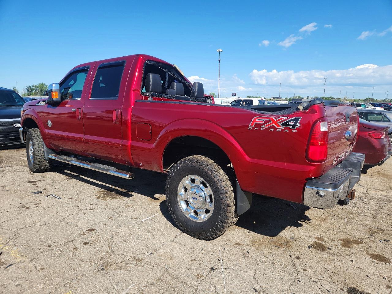 2015 Ford F350 Super Duty Red vin: 1FT8W3BT1FEA21364