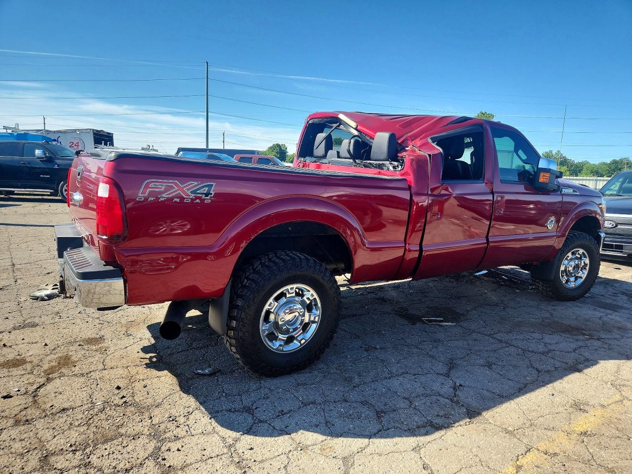 2015 Ford F350 Super Duty Red vin: 1FT8W3BT1FEA21364