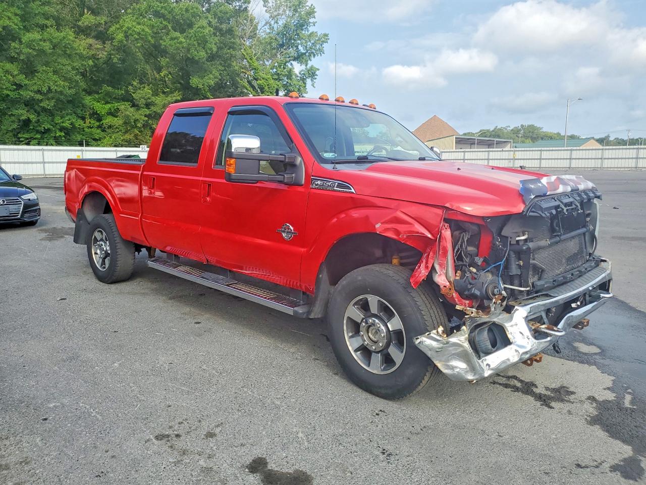 2011 Ford F350 Super Duty Red vin: 1FT8W3BT2BEB94241