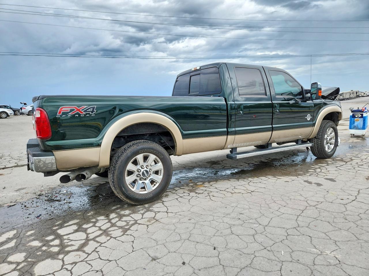 2012 Ford F350 Super Duty Green vin: 1FT8W3BT4CEC66123