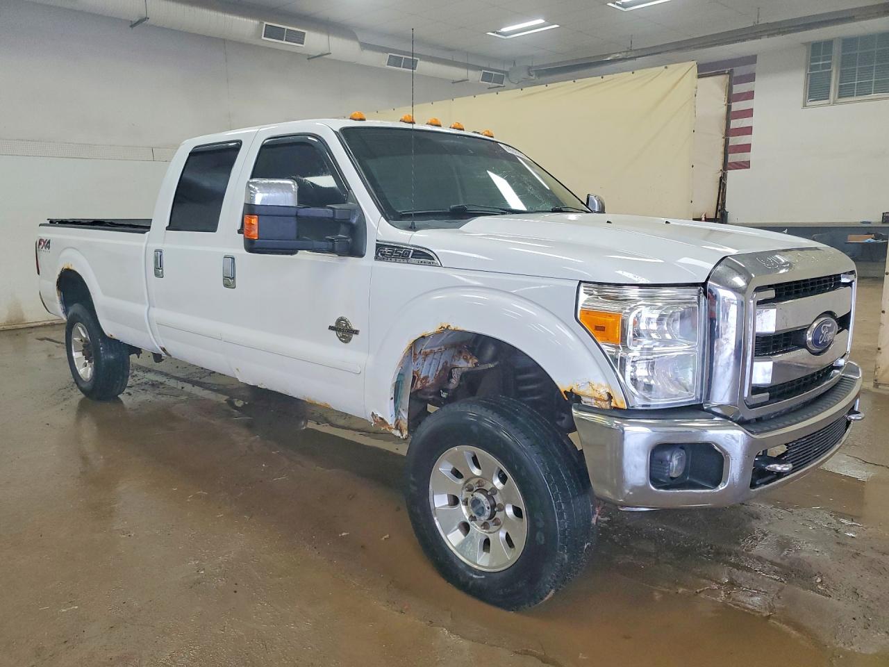 2012 Ford F350 Super Duty White vin: 1FT8W3BT5CEA55349