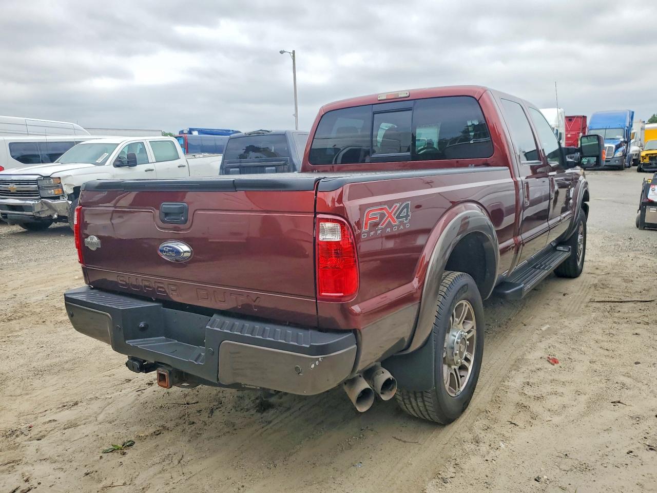 2015 Ford F350 Super Duty Burgundy vin: 1FT8W3BT5FEB48747